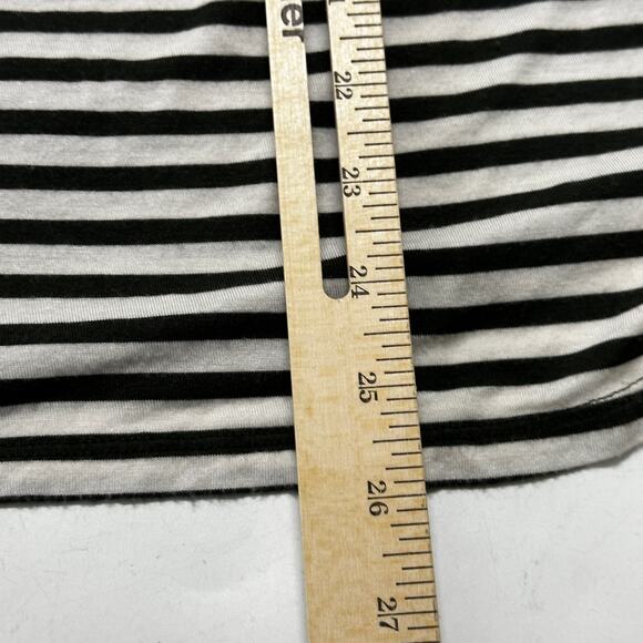 Maurices Tunic Top Womens Size L Green White Striped Rayon Blend PILLING - Picture 6 of 9